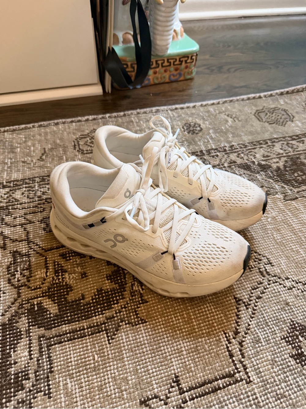 On Running Women's Cloud Sneakers in White with Subtle Gray Accents